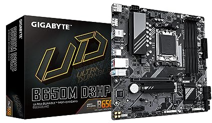 GIGABYTE B650M D3HP (AM5/LGA 1718/AMD/B650/Micro ATX/5 anni di garanzia/DDR5/2X PCIe 4.0 M.2/PCIe 4.0/USB 3.2 Gen2 Type-C/2.5GbE LAN/scheda madre)