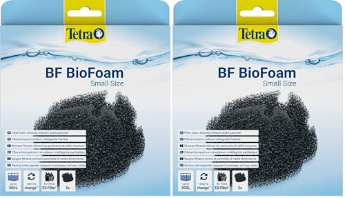 Tetra BF BioFoam Small - Biologischer Filterschwamm für die Tetra Aquarium Außenfilter EX 400 Plus bis 1000 Plus (Packung mit 2)