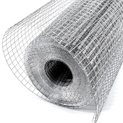 Metamesh Hardware Cloth 1/2 inch 48 x 100' 19 Gauge - Versatile Chicken Wire Mesh Roll Ideal for Welded Wire Fencing, Gopher Control, and Reliable Chicken Coop Solutions