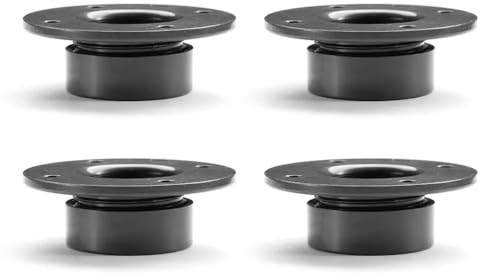 cyclingcolors 4x Piedini Regolabili per Mobili 15mm ±3mm Piedi gambe vite tubo tondo Arredamento divano poltrona tavolo sedia