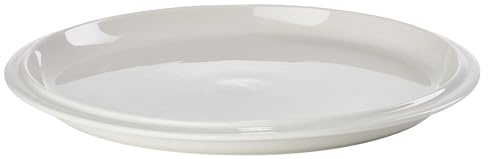 Zone Denmark Eau Essteller – Porzellan Essteller für Frühstück & Brunch – Stapelbar, Vielseitig & Kompakt - Spülmaschinengeeignet – Ø 20 x 1,7 cm – Offwhite