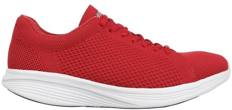 MBT Sora Lace UP Zapatillas de Deporte para Mujer Estilo Moderno. Deportivas Caminar Anatómicas y Cómodas. Calzado Fisiológico Confort y Estabilidad con Suela Curva. Sneakers con Cordones. Color Rojo