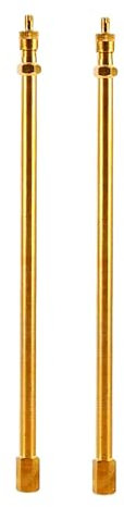 2 PCS Extension de Valve de Pneu en Laiton,avec Adaptateur D'extension de Valve, 10 cm Extension de Valve de Pneu,rallonge de Tige de Valve de Pneu Automobile pour Voitures, Camions (20cm)
