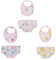 VYIBPDY Puppenwindeln für Baby Puppen, Puppen Zubehör, Puppenspeicheltuch, Zubehör für Puppen 30-43 cm, Katze, Küken, Sternmuster, 6 Stück