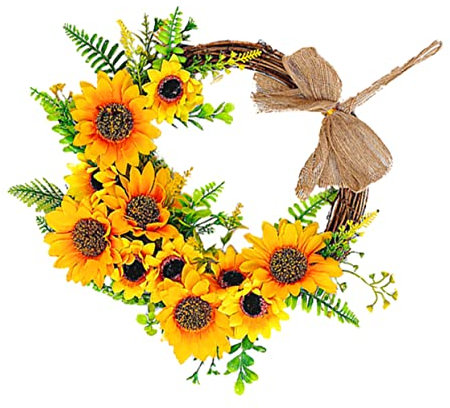 PRETYZOOM Künstliche Girlande Künstlicher Kranz Zum Aufhängen Blumenkranz Für Wohnzimmer Schlafzimmer Wandbehang Ornament Für Zuhause Büro