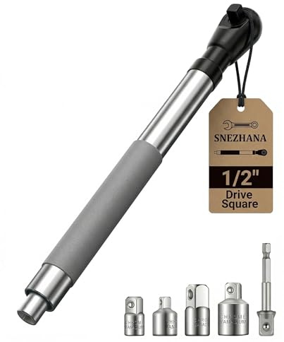 SNEZHANA - Cordless Electric Ratchet Wrench Set, Impact Wrench Extender for Socket Set, Compatible with Various Socket Sizes (1)