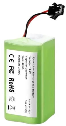 JKFMCD Accesorios for aspiradoras, batería de Iones de Litio, reemplazo de la batería, Compatible con Conga 3090(2600mAh)