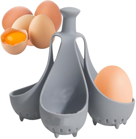 2025 New Silicone Egg Boiling Gadget, Heat Resistant Silicone Egg Boiler, Hard Boiled Eggs Cooker, Steamer Tray For Kitchen Eggs Storage Rack