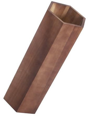 Ciieeo Holz Regenschirmständer Innenbereich Stabile Konstruktion Sechseckiger Aufbewahrungseimer Für Flur Eingangsbereich Vielseitiger Schirmhalter Für Stockisch Und Faltenschirme