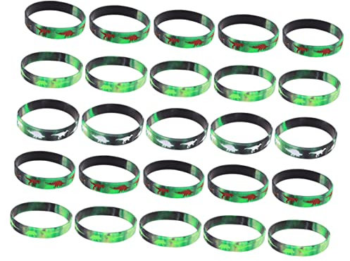 SUPVOX 25pezzi in Silicone Forma Cinturini Da Polso Per Feste Tema Compleanni Carnevale Accessori Per Travestimenti