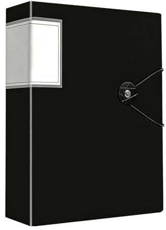 A4 Sichtbuch A4 mit Klarsichthüllen, 100 Taschen Mappe mit Klarsichthüllen, Transparenter Schutz Ideal für Schüler & Büro (Schwarz)