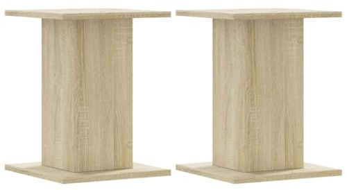 Generico Supporti per Piante 2 pz Rovere Sonoma 17x17x60cm in Truciolato,Casa e Giardino,Prato e Giardino,Giardinaggio,Supporti per Piante,Marrone,9.5 kg,3307848