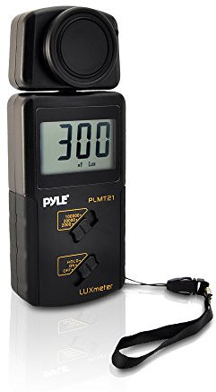 Pyle PLMT21 Handheld Lux Light Meter Photometer with 20000 Lux Range Per Second Sampling and Digital Display