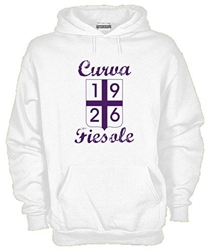 Settantallora Felpa Unisex con Cappuccio Viola - Felpa Fiorentina Calcio in Cotone Felpato Garzato - Maglia Invernale Morbida Regular Fit per Uomo e Donna, Sport e Tempo Libero