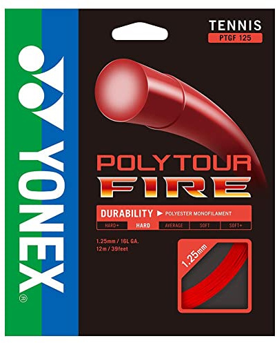 YONEX POLYTOUR FIRE Tennis String Red