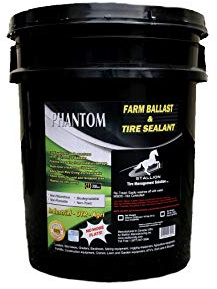 Phantom Farm Ballast and Tire Sealant - Superior Performance - Tire Repair - Stop Leaks – Extend Tire Life – All Weather – Slow Speed – ARDL Approved (5 Gal Pail, Phantom)