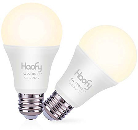 Dusk to Dawn Light Bulb with Auto Switch Sensor for E26 E27 Socket Suitable for Porch Patio Garage Basement Hallway 2 Pack 9W Warm White 3000K 1000 Lumens Energy Saving Long Life 30000 Hours | 30000Hr Lifespan, 3000K Warm 1000Lm, Auto Sensor, Power Saving, Hands-Free, 180° Beam for Porch & Garage
