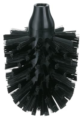 kela WC Bürstenkopf LA BROSSE SOFT, Ersatzkopf für Klobürste, Nylon Borsten, Toilettenbürstenkopf aus PET-Kunststoff, schwarz