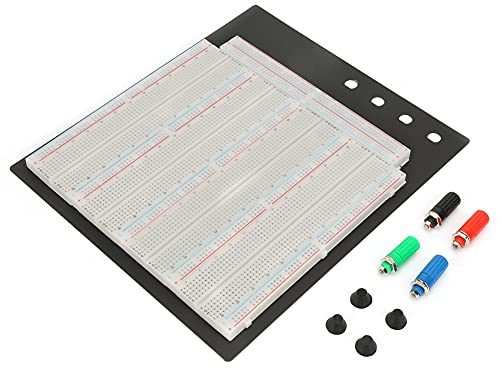 Jeanoko Metal Material Breadboard 3220 Point ZY 208 Solderless Breadboard Circuit Testing Breadboard for Electronic Circuit Tool for Electronic Circuit Assembly,Debugging and Training