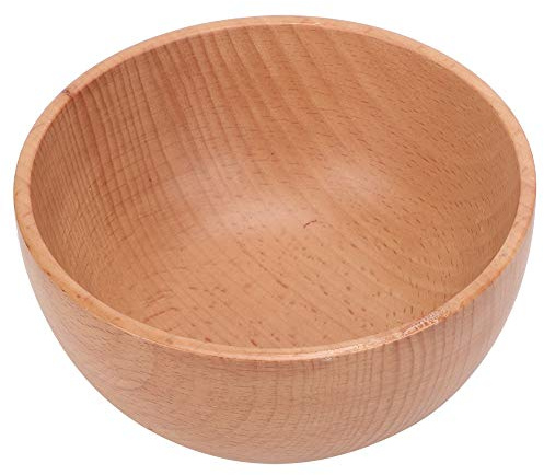 Saladier en bois - Bol à salade rond en bois - Bol à salade rond pour soupe et salade - Taille M : 126 cm