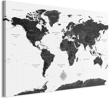 murando - Akustikbild Schalldämmung schwarz weiß, Schallschutz, Wohnzimmer | Verbessert Raumakustik, reduziert Hall, ideal fürs Büro oder Wohnzimmer, hochwertige Verarbeitung, schnelle Montage, stilvoll