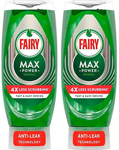 Fairy Max Power Original Lot de 2 bouteilles de liquide vaisselle 2 x 450 ml