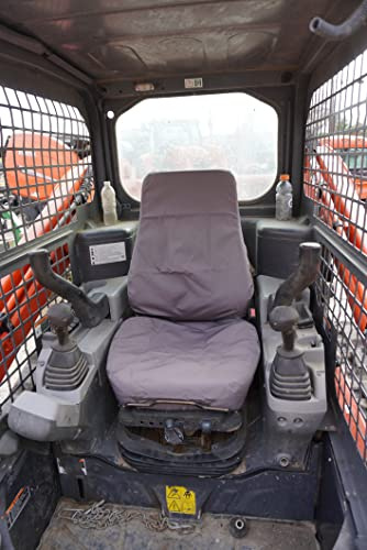 Durafit Seat Covers, KU24 Gris Endura KUBOTA Modèles SVL 75 - 95.2 KUBOTA Skid Loader, KX0400, U48-5 Pelle en Gris Endura