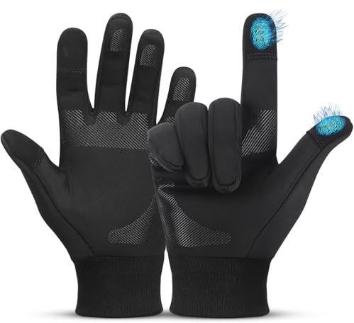 WESTGIRL Fahrradhandschuhe Winter Warme Handschuhe Herren Damen Touchscreen Thermohandschuhe Winddichte für Männer Frauen zum Radfahren Laufen Wandern (XL)