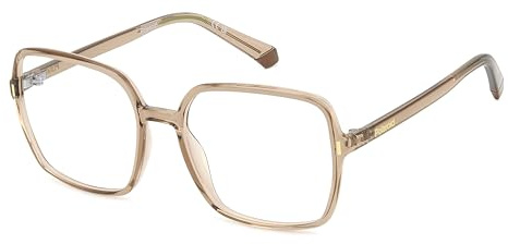 POLAROID Brille mit Sehstärke für Damen optional mit Sonnenbrillentönung oder Blaulichtfilter, Quadratisch, gefertigt aus Öko-Polyamid, Modell: 108102 (inklusive Brillenetui)