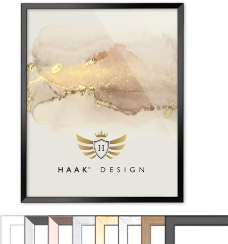 Haak Bilderrahmen SUNNY Maßanfertigung Konfigurator Rahmen nach Maß Anpassbar Puzzlerahmen Posterrahmen Rahmen für Puzzle Poster Fotos Bilder Urkunden Dokumente