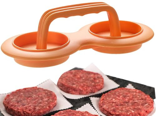 Burger-Patty-Maker, doppelt gefüllte Burgerform, antihaftbeschichtet, zum Kochen von Rindfleisch, Gemüse, Burger, Grill, Küchenzubehör