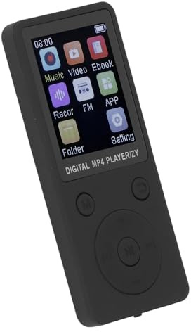 Lettore MP3 da 32 GB con Bluetooth 5.0, Lettore Musicale Digitale Portatile MP3 MP4 Altoparlante Integrato, Schermo da 1,8 Pollici, Audio HiFi, Supporta Espansione Fino a 128 GB