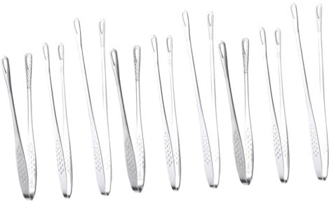 BESPORTBLE 9pcs Bbq Turning Tongs Korean Cookware Bbq Cooking Tongs Stainless Steel Kitchen
