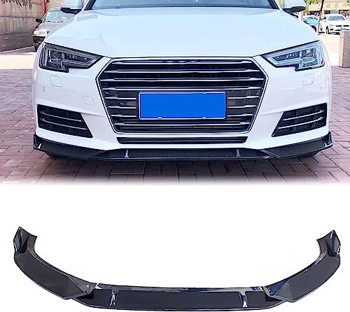 JIAQINF Front Spoiler Lippe für Audi A4 B9 Limousine 2017 2018, Frontstoßstangen Spoiler Verkleidung, Auto Frontlippe Frontspoiler.