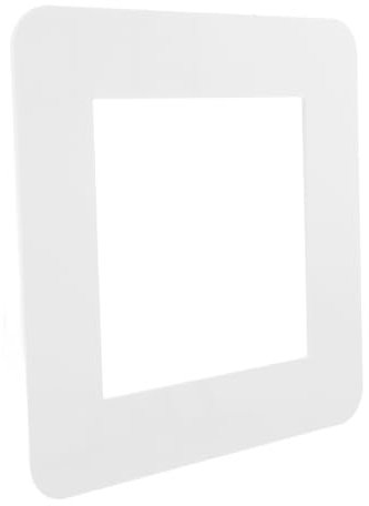 Yardenfun Piastra Di Copertura in Acrilico Bianco Per Interruttore Singolo, Adesivo Protettivo Rimovibile Per Pareti Domestiche, Copriprese e Placche a Muro Resistenti e Facili Da Installare