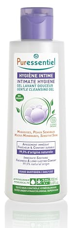 Puressentiel - Hygiène Intime - Gel Lavant Douceur aux 3 eaux florales et à l'aloé vera - Bio - Hypoallergénique - Usage quotidien pour muqueuses et peaux sensibles - 200 ml