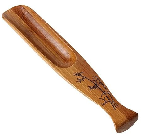 Brown Teaspoon Chinese Kung Fu Loose Tea Measuring Spoon Japanese Teaspoon Scoop for Home Teahouse Office Nice Design, Tea Accessories