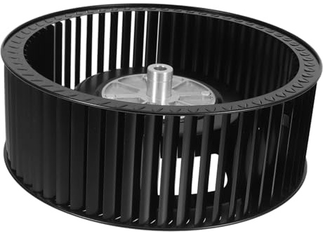 LALAFINA Quiet Black Iron Fan Blower Wheel for Range Hood with Efficient Filtration and Universal Compatibility, Replacement Part Suitable for Stove Vent Hood in Kitchen or Restaurant