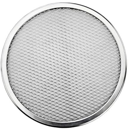 ZSREYFNB Piatti Pizza 23/38 Fai da Te teglia for Pizza teglia Rotonda for Pizza Rete Metallica Stampo Antiaderente for Forno Piatti per Pizza(23CM)