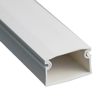 Pasacables Suelo, Rampa de Protección, Tubos de PVC Resistentes para Organizar Cables y Evitar Tropiezos, Adecuados para Exteriores, Oficinas(100x1.5x0.9cm/39x0.6x0.35in)
