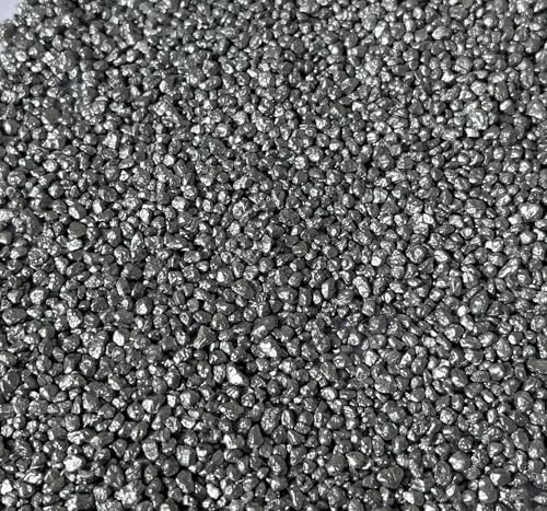 FAIRY TAIL & GLITZER FEE Deko Granulat 2kg – Silberfarben Silber | Dekorationsgranulat Made in Germany | Edle Deko Steine für Vasen, Tischdeko, Hochzeit & Basteln