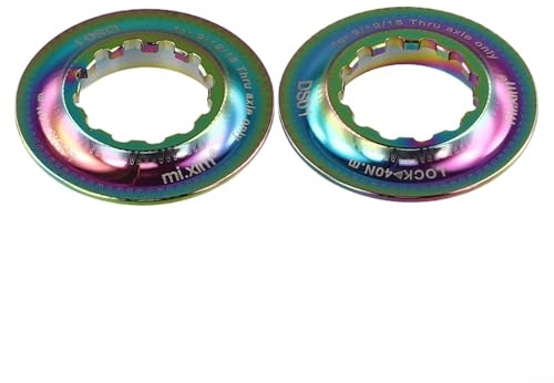 Solaughguy Verriegelung für Ring für Scheibenbremse, Kompatibilität mit Zentralverriegelungsnabe 9/12/15 mm Steckachse, Aluminiumlegierung, Befestigung für Ring für Mountainbike, Fahrrad, für Fahrrad