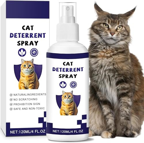 Gnaye Cat Deterrent Spray, Natural Cat Repellent for Indoor & Outdoor, Long-Lasting Citrus Scent Training Aid, No Scratch Spray for Cats & Kittens, for Furniture Protection, Plants, Couch