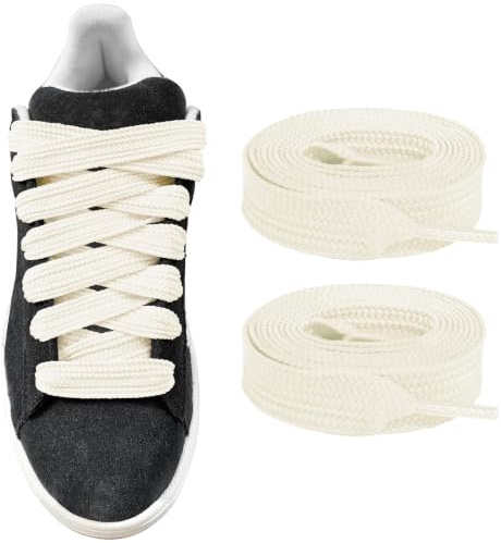 UamGlsob Cordones Planos y Gruesos para Adidas Campus 00s Sneakers | Anchos de 15 mm Cinta Gruesa para Zapatillas Deportivas, Repuesto Resistente para Calzado