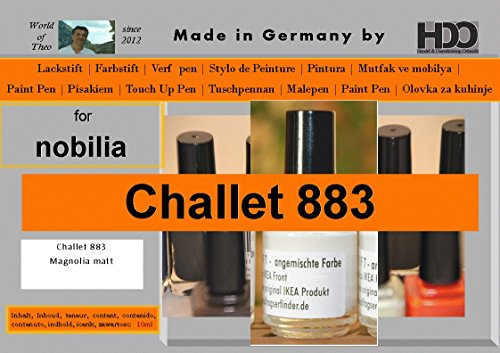 HDO Farbstift Lackstift Touch-Up-Pen for Nobilia Challet 883 Magnolia Matt