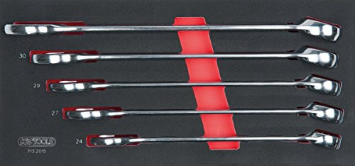 KS Tools 713.2015 - Module de clés mixtes - Gamme ULTIMATE® - Empreinte des outils découpée au laser - Mousse imputrescible - 5 pièces