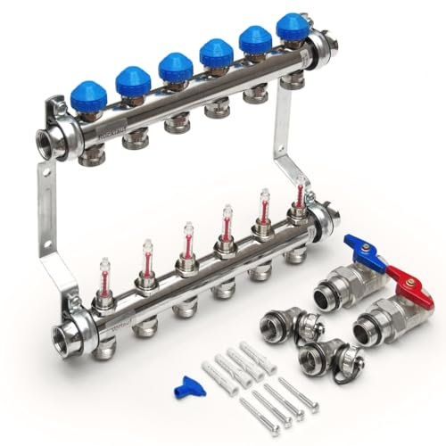Watts Industries 10029006 Heizkreisverteiler VA06 Watts, für Verteilerschrank VSU-2