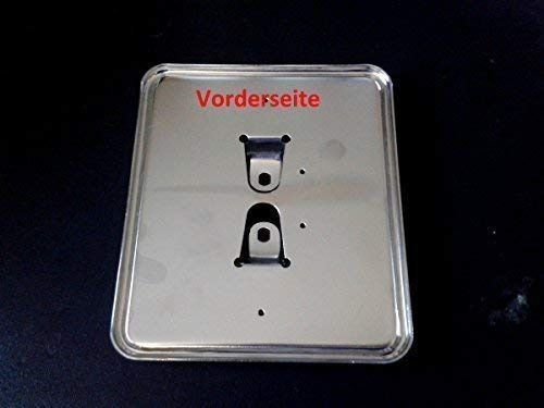 Kennzeichenhalter Nummernschildhalter Chrom 125x145mm Scooter Roller Mofa