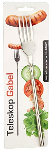 4er Set Riesen Gabel 65 cm Teleskop Gabel Besteck Grillen Essen XXL Gabeln