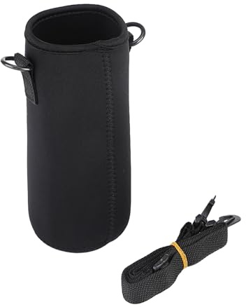 Garosa Universal Flaschenhülle Neopren abnehmbare Wasserflasche mit Schultergurt für Wandern, Angeln, Laufen, Spazieren und Trekking
